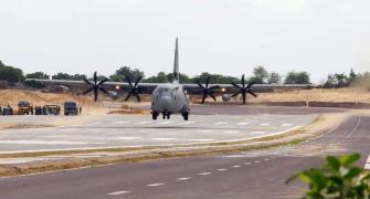SEE: IAF plane with Rajnath, Gadkari lands on highway