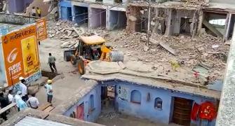 BJP, Cong spar as '300-yr-old' temple razed in Raj