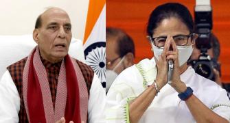 Tableau row: Rajnath tries to pacify Didi, TMC sore