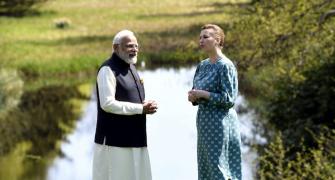 PIX: Modi meets Danish PM at 18th century mansion