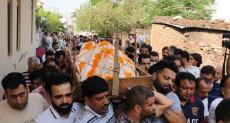 Rahul Bhat cremated amid protests by Kashmiri Pandits