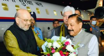 Amit Shah reaches Jammu on 3-day J-K visit