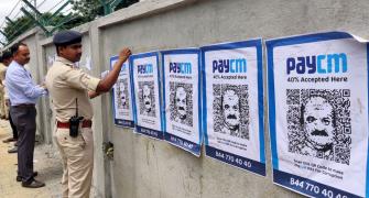 'PayCM' posters with Bommai's face surface in B'luru