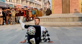 Freestyle Footballers Captivate Srinagar