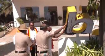Signboard war: Pro-Kannada outfit goes on a rampage