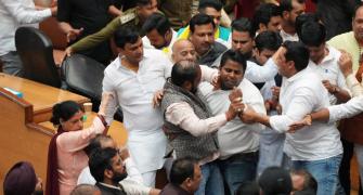 AAP's 'villain' behind clash, says BJP; FIRs filed