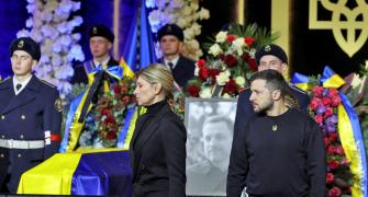 Zelenskyys At Minister's Funeral