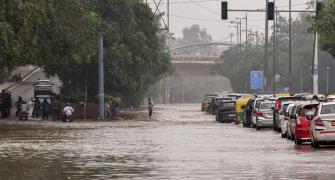 AAP claims floods 'conspiracy'; BJP blames 'inaction'