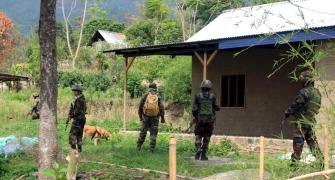 Kuki militant camp burnt after gunfight in Manipur