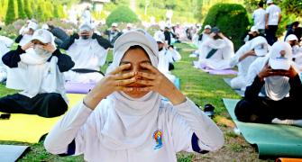 Yoga Day In Kashmir