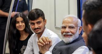 PM's advice to students during Delhi Metro ride