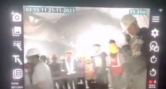 SEE: 1st visuals of workers stuck inside U'khand tunnel