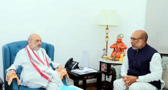 Day after pact with rebels, Manipur CM meets Shah