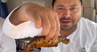 BJP slams Tejashwi for eating fish during Navratri