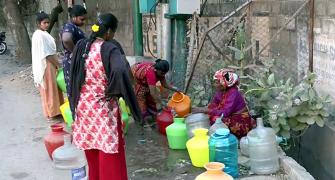 Karnataka water crisis: Tankers seen at CM residence