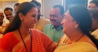Supriya Sule, Ajit's wife meet amid poll face-off buzz