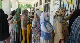 Kin of terrorists line up at polling booths in Kashmir
