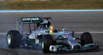 Hamilton crashes as F1 starts new turbo era