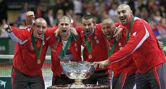 Images: Joyous Serbs win first Davis Cup title