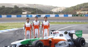 Smooth test debut for new Force India car