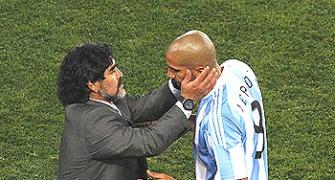 Veron credits Maradona for match-winning goal move