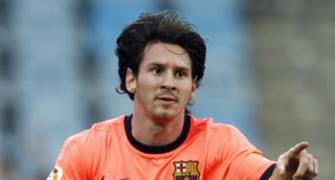 Messi plays down punching incident