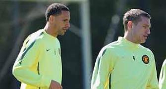 Vidic back in Man U squad, Ferdinand misses out