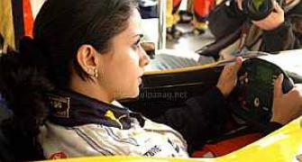 The Hindi film heroine who drove an F1 car