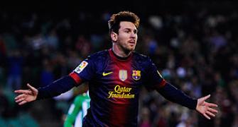 Record-breaking Messi helps Barca to close win over Betis