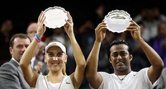 Wimbledon: Paes-Vesnina fall in summit clash