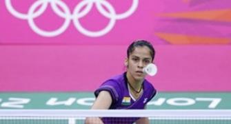 Saina kicks-off Olympics campaign on rousing note