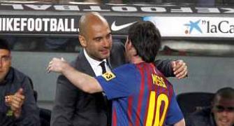Marvellous Messi hits four in Guardiola's Barca farewell