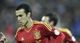 Pedro scores hat-trick as Spain rout Belarus