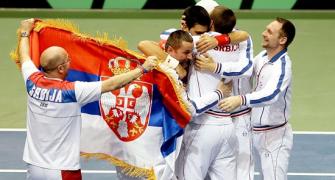 Davis Cup: Injured Djokovic leads Serbia past US