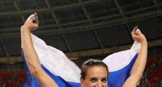 World Athletics: Inspired Isinbayeva brings Moscow to life