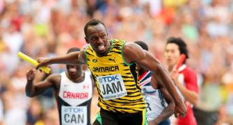 PHOTOS: Bolt completes treble; hosts Russia top medals table