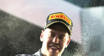 Sebastian Vettel hits Formula One for four