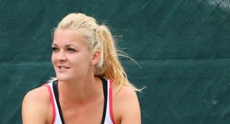 Leg-weary Agnieszka Radwanska in relaxed state of mind