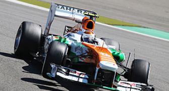 British GP: Sutil sets 2nd fastest time on 3rd day of testing
