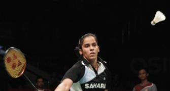 Saina in quarters at Singapore; Praneeth goes down fighting