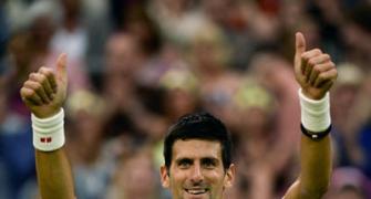 Djokovic, Serena restore calm on Tranquil Thursday