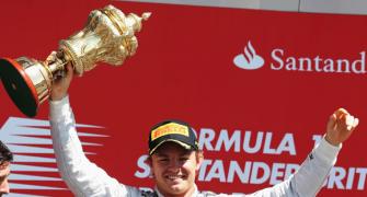 British F1 Grand Prix: Rosberg wins after Vettel retires