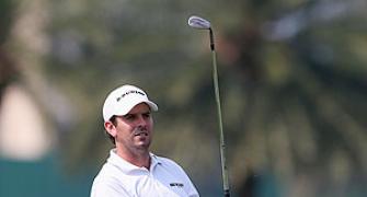 South African Aiken soars to three-shot lead in India