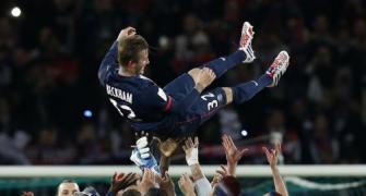 Emotional swansong for Beckham in Paris