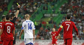 WC qualifier: Was Ronaldo's Portugal booking deliberate?