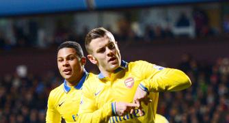 EPL PHOTOS: Arsenal log 'massive three points' at Villa to go top