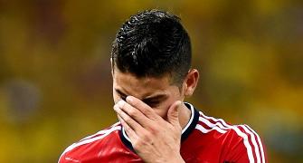 Pride and sorrow for tearful Rodriguez as Colombia exit