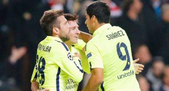 Champions League: Messi equals Raul's record as Barca advance to knockouts