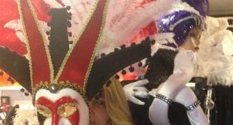 Steffi Graf shows off Halloween costume