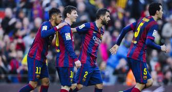 La Liga: Messi hits record treble, holders Atletico lose at Celta